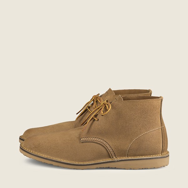 Heritage Sko Herre - Red Wing Weekender - Chukka Muleskinner Læder - Khaki - MHLGTE-613